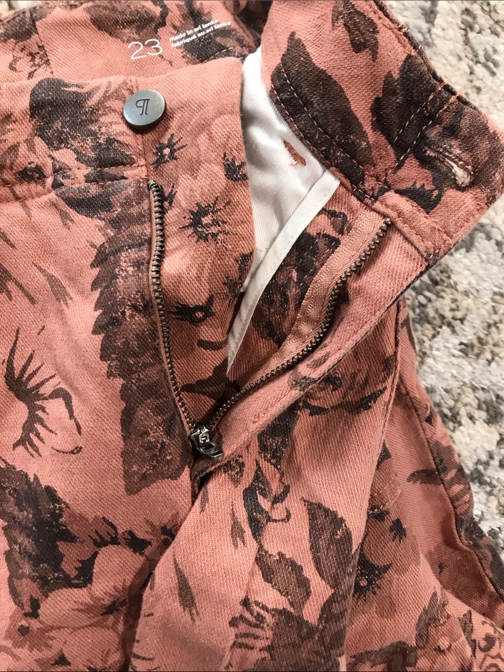 Anthropologie Pilcro Adi Mid-Rise Clean-Hem Flare Wide Leg Pants in Sz 23-24 XXS - Picture 13 of 15